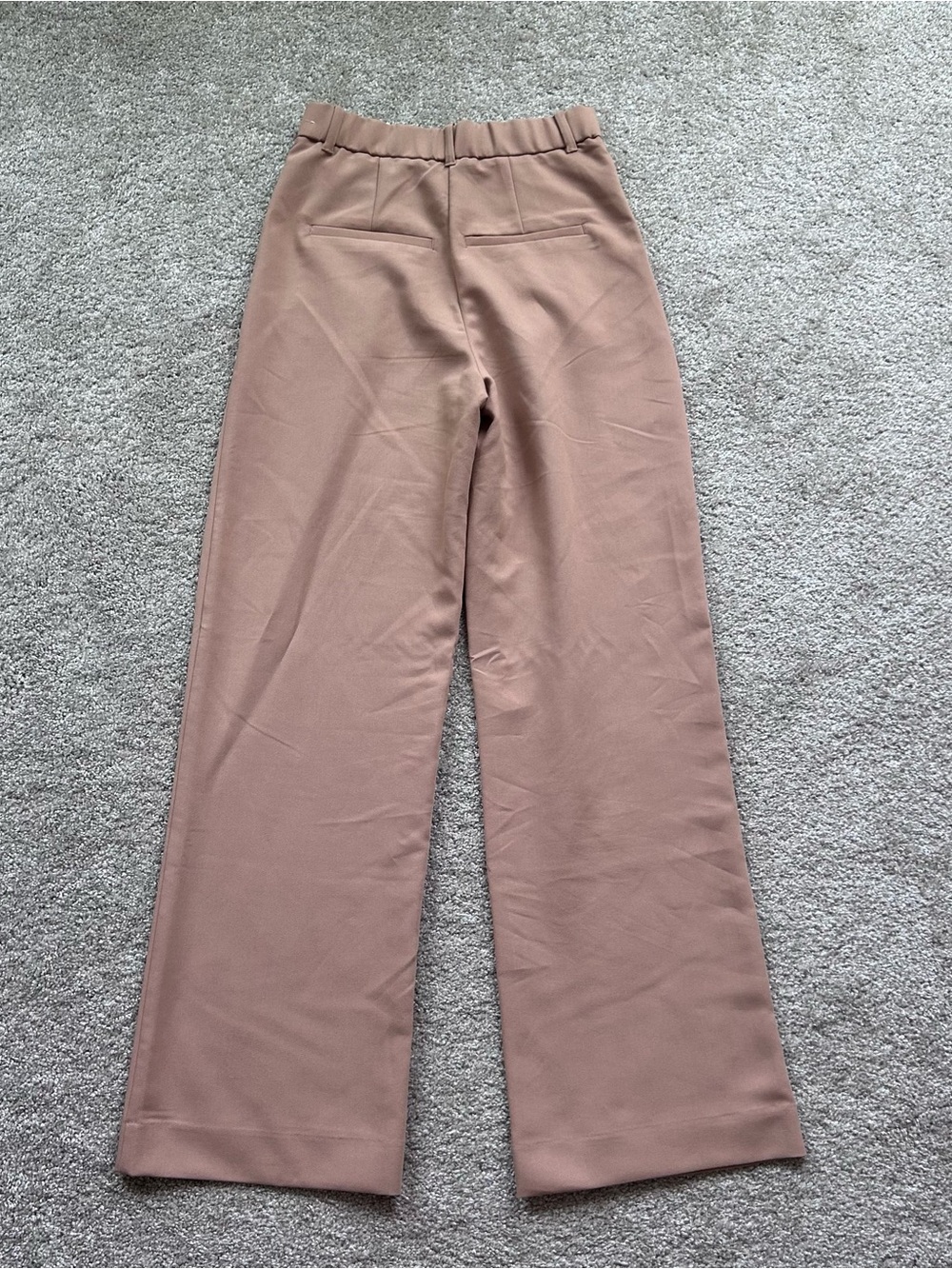 Abercrombie & Fitch Sloane Wide Leg Pants Womens 27 4L Long Tan Pleated Trouser - Picture 11 of 12